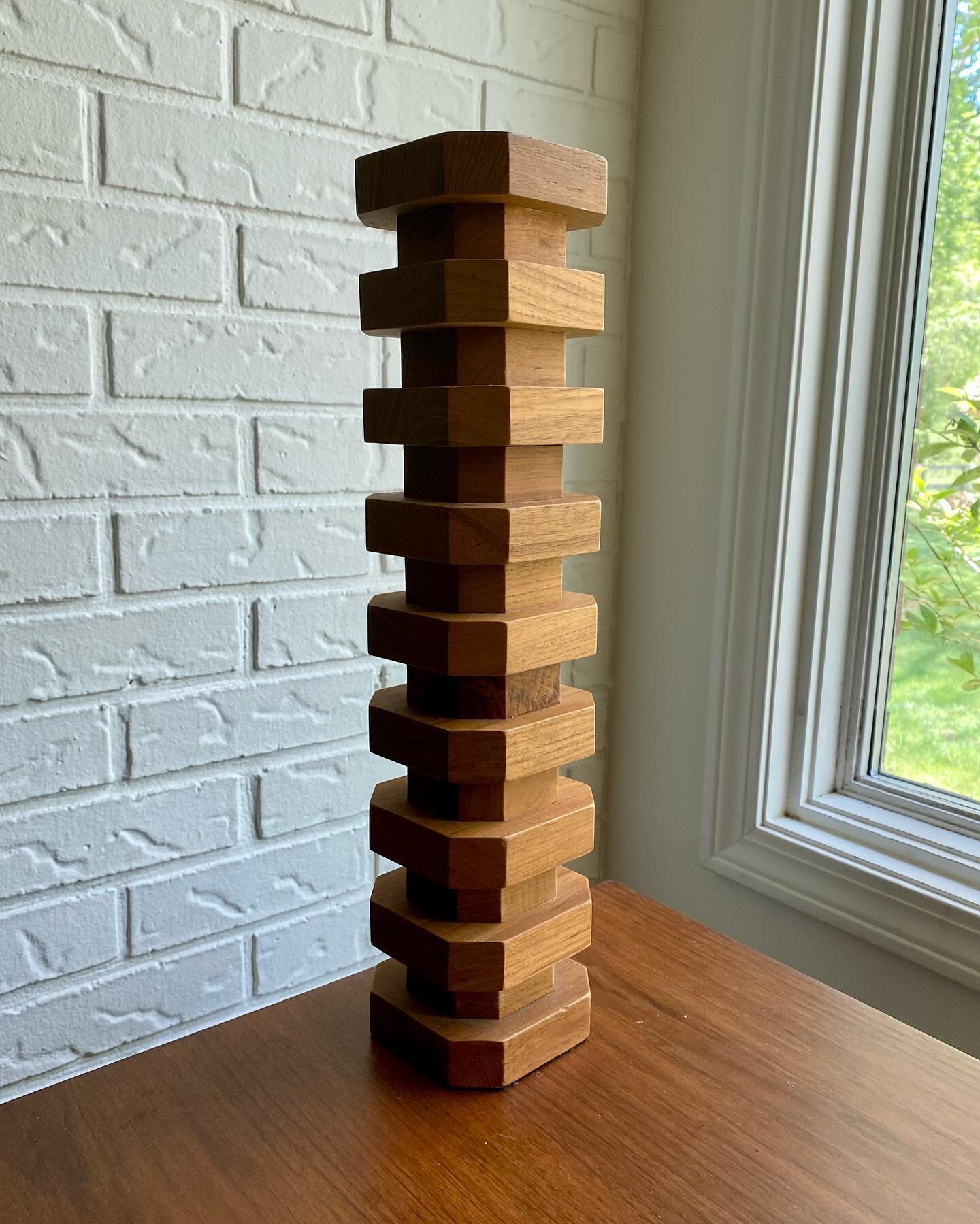 ✨FOR SALE:✨
Cool sculptural tall wood candlestick holder. I love this for styling! This would be great on a mantle or console table.

$20 + shipping

Comment &ldquo;sold&rdquo; to claim and DM me to arrange purchase + shipping/pickup.