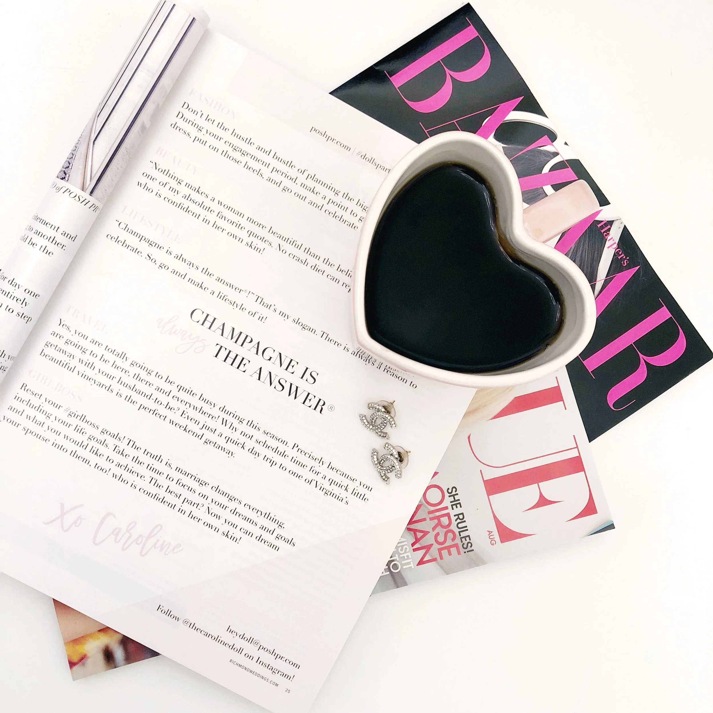 How To Live Your Best Engaged Life! | Richmond Weddings™ Magazine Feature | The Caroline Doll