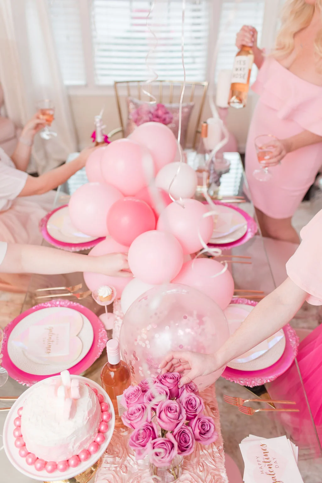 You Fancy Hun! Confetti Balloon (a sneak peak from an upcoming collection), Cotton My Candy Pink Balloon , Rose Parfait Balloon , Coconut Milk Balloon