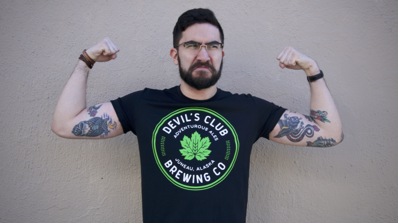 Black Stamp T-Shirt — Devil's Club Brewing Company