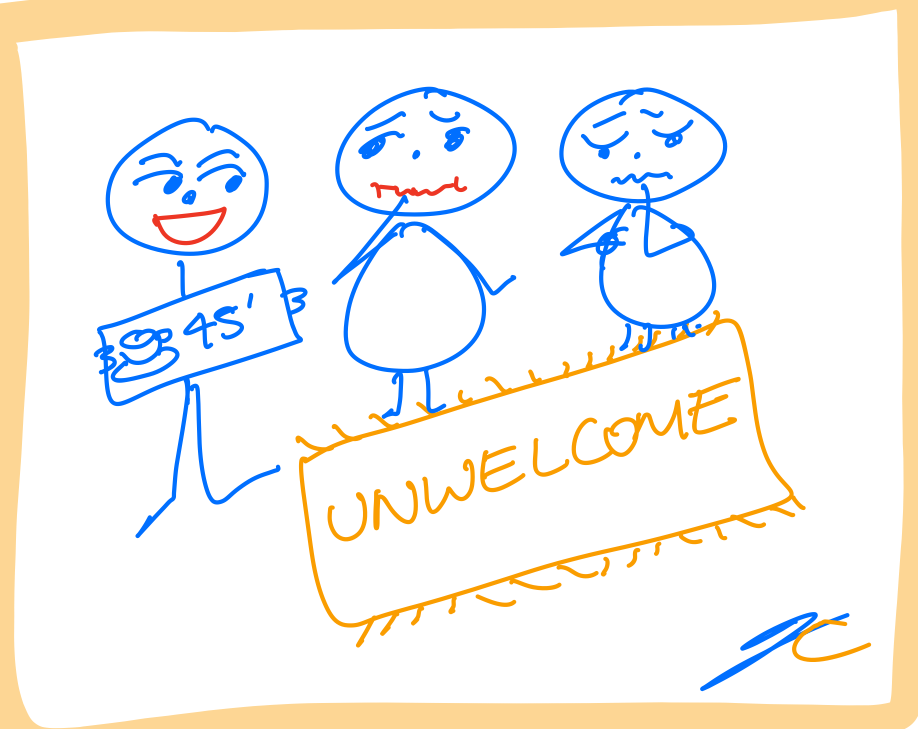 Hello and unwelcome