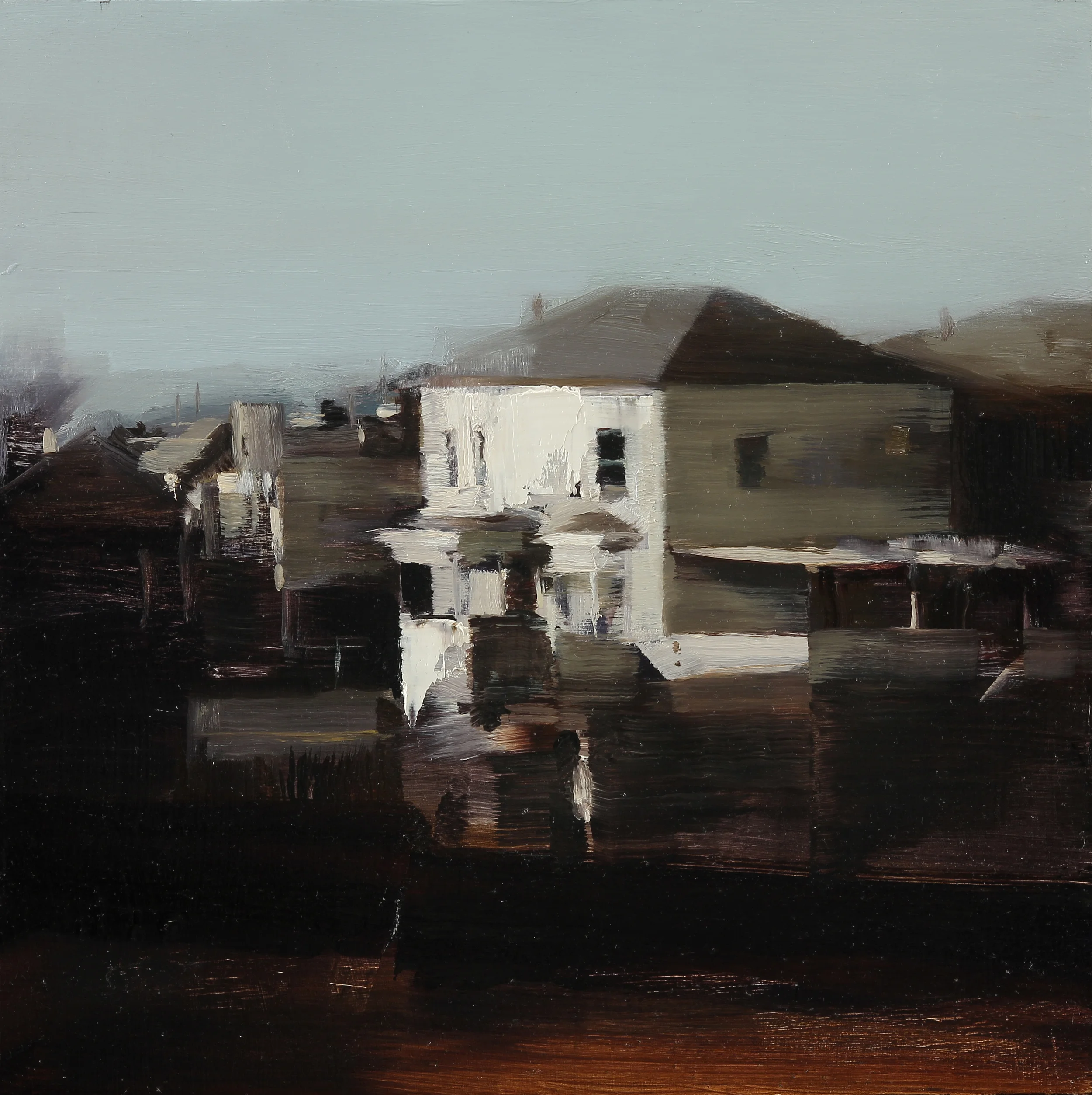  Sunday Afternoon, 12" X 12", oil on panel 