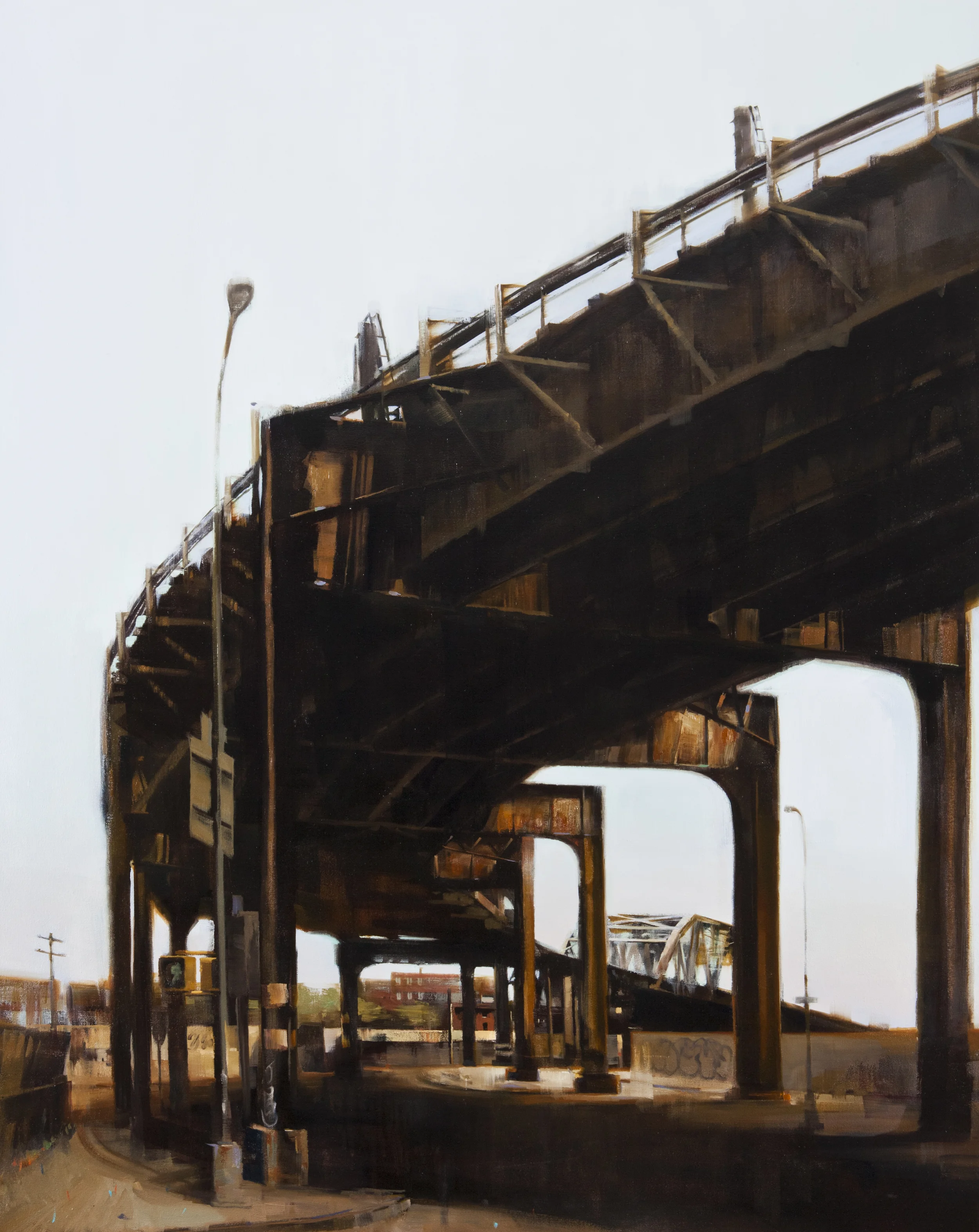  Bronx River Crossing, 58" X 46", oil on canvas 
