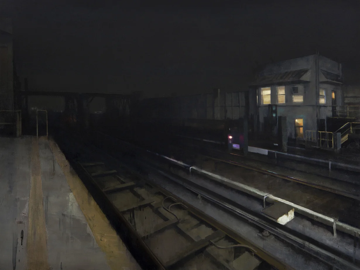  3rd Rail, 36" X 48", oil on canvas 