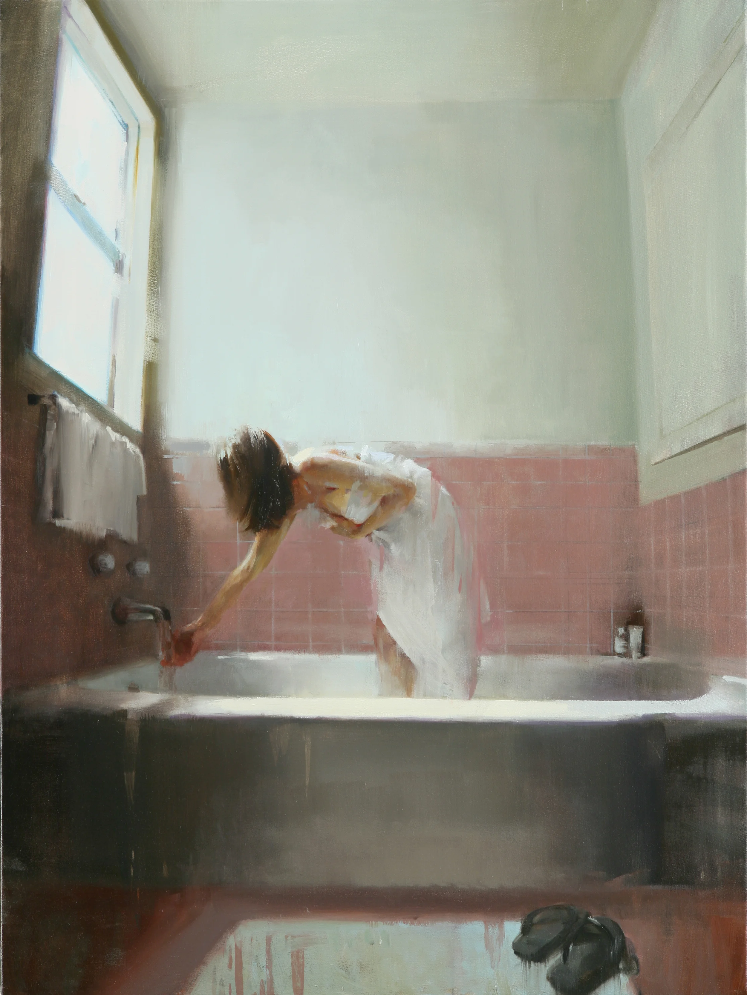  Testing the waters, 40" X 30", oil on canvas 