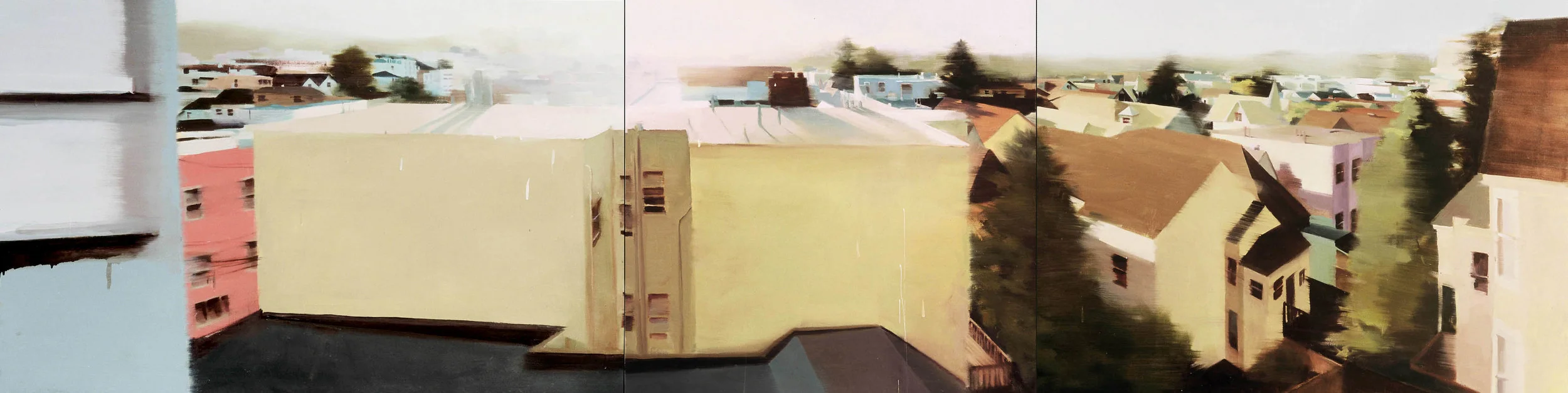  Pascal's View, 30" X 118", oil on canvas 