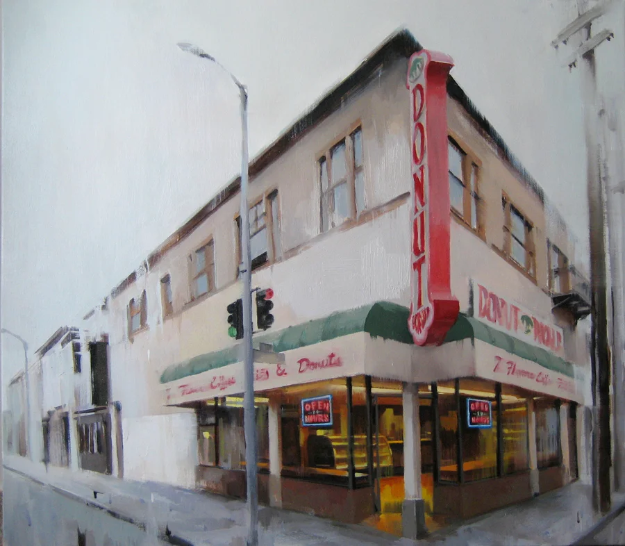  Donut World, 42" X 48", oil on canvas 