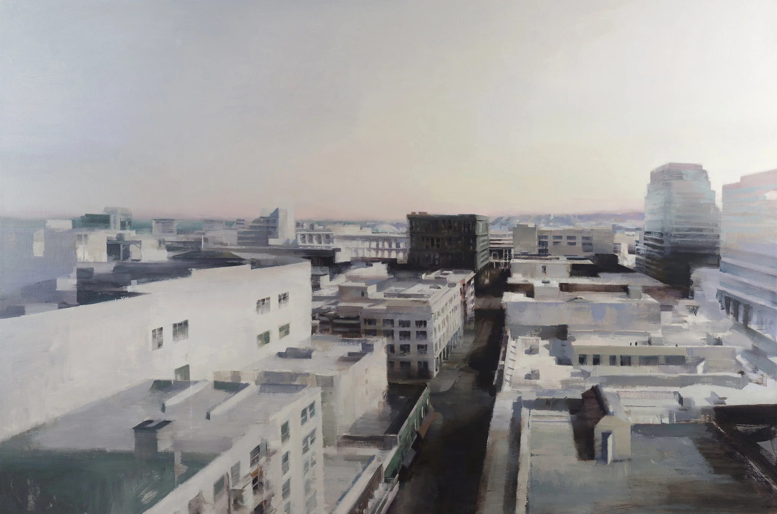  End Of Day, 52" X 78", oil on canvas 