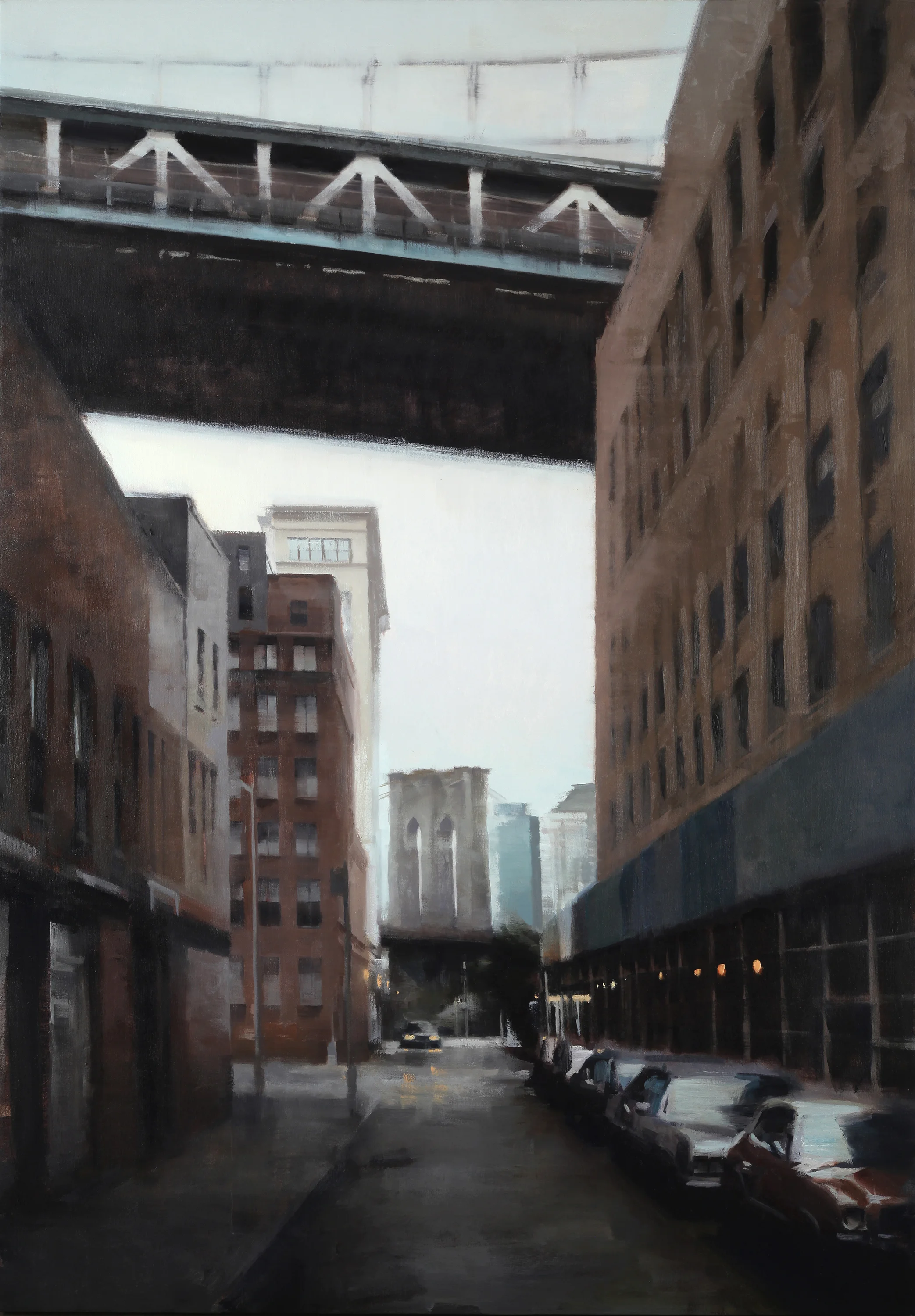 Dumbo at dusk 60” X 42” oil on canvas