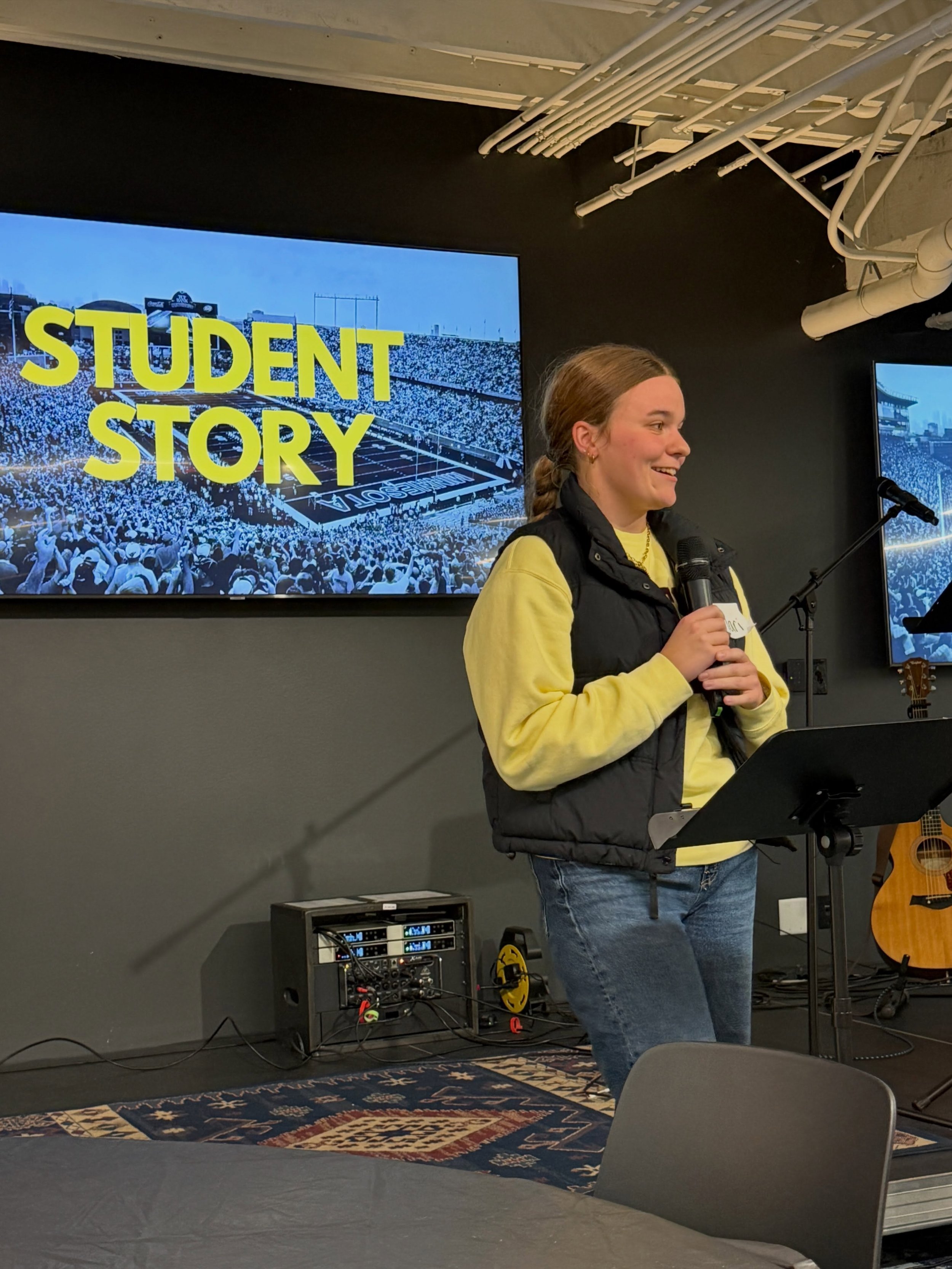 We love hearing from our friends each week about how God is moving! Join us this Thursday as we kick off our new series on &ldquo;How to Hear God&rdquo;👂💛Pizza dinner and worship start at 7pm🍕👍

*PS: wear your maroon and gold for homecoming week〽