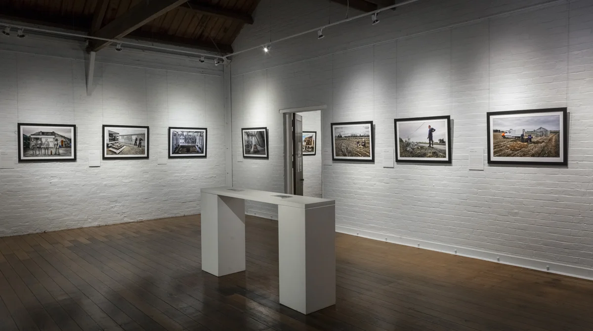 The first of the two galleries at Gatakers artspace, Maryborough, in which ‘Recovering The Past’ made its Australian debut