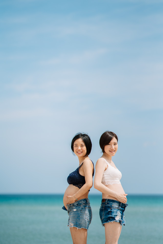 Kokoiro 京丹後市でご友人とマタニティフォト撮影 八丁浜 京丹後市
