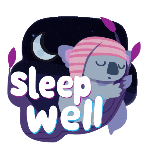 Send someone off to dreamland with a sleep well cute gif 