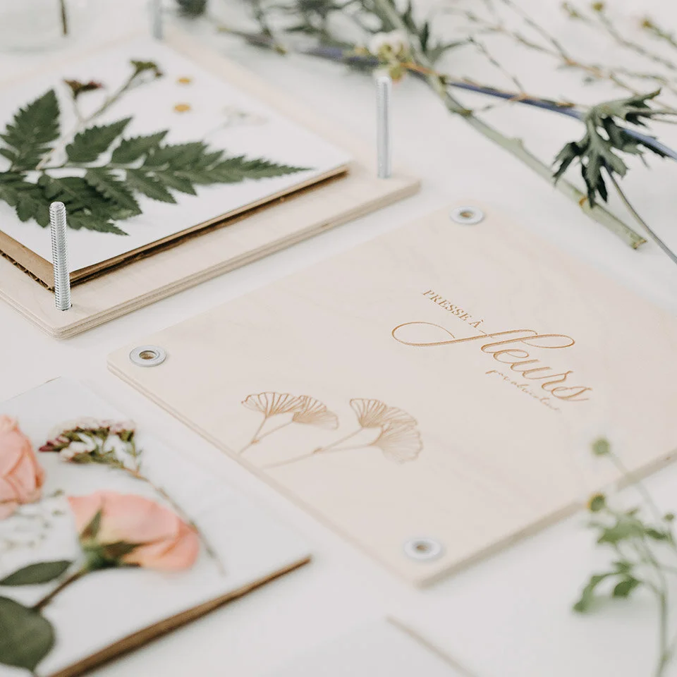Presse à fleurs et herbes en bois, avec cordes, vente au meilleur prix