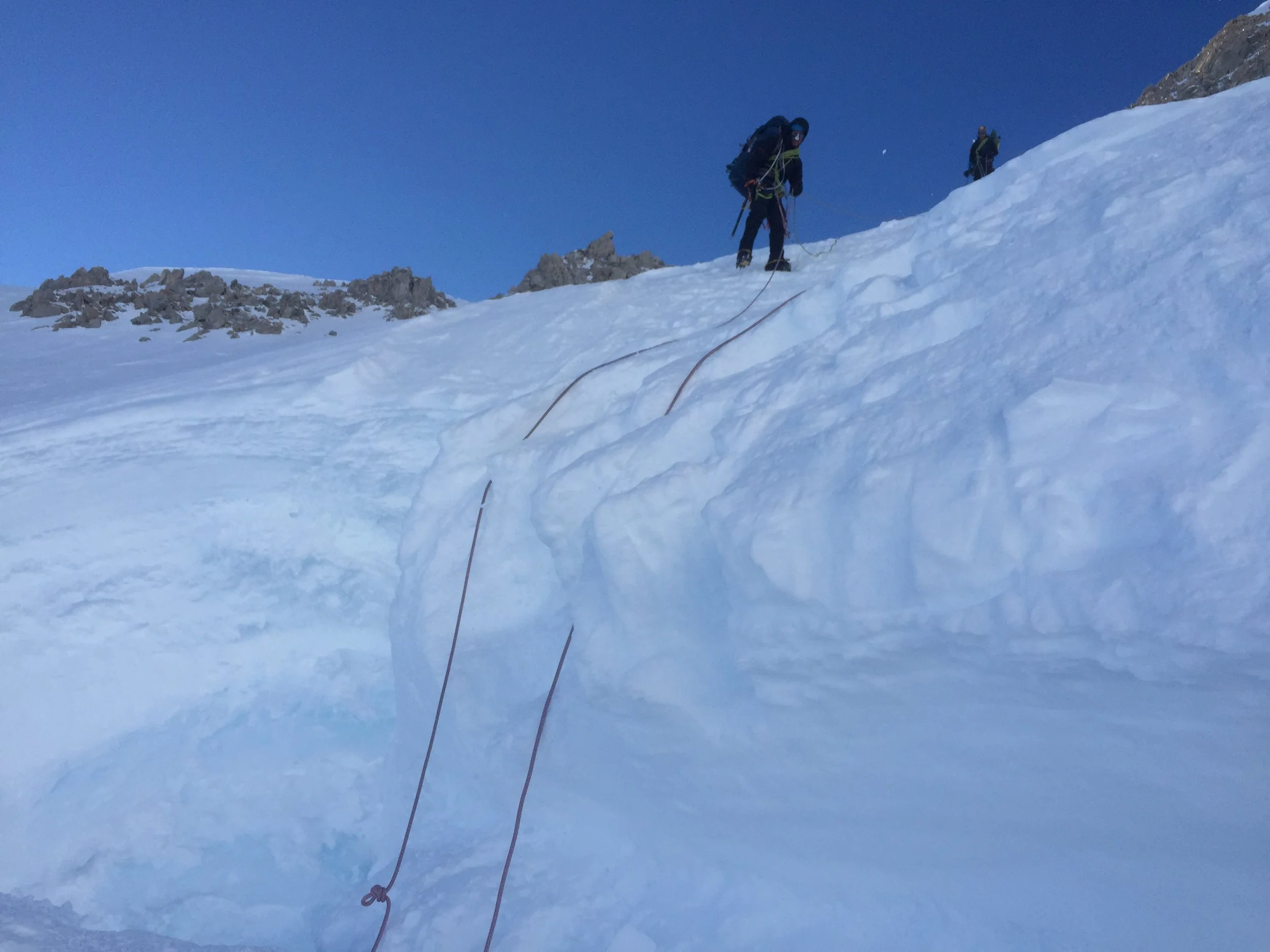 Descending the fixed lines