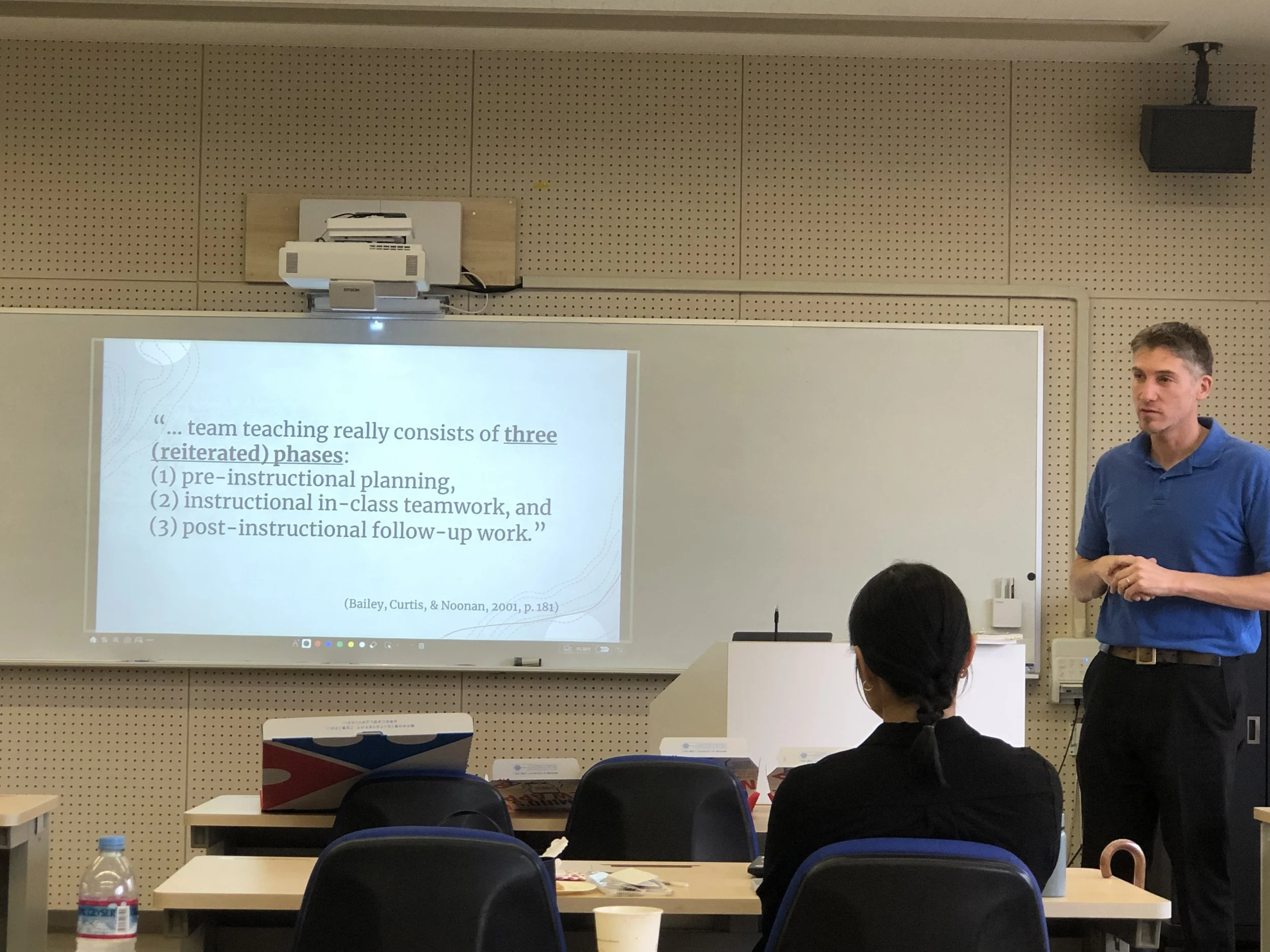 Dr. Kabir and Dr. Walter Lead Team Teaching Workshop with ALTs