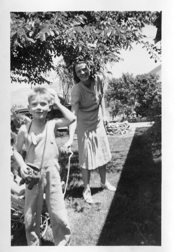 Ardella with her son Jerry.