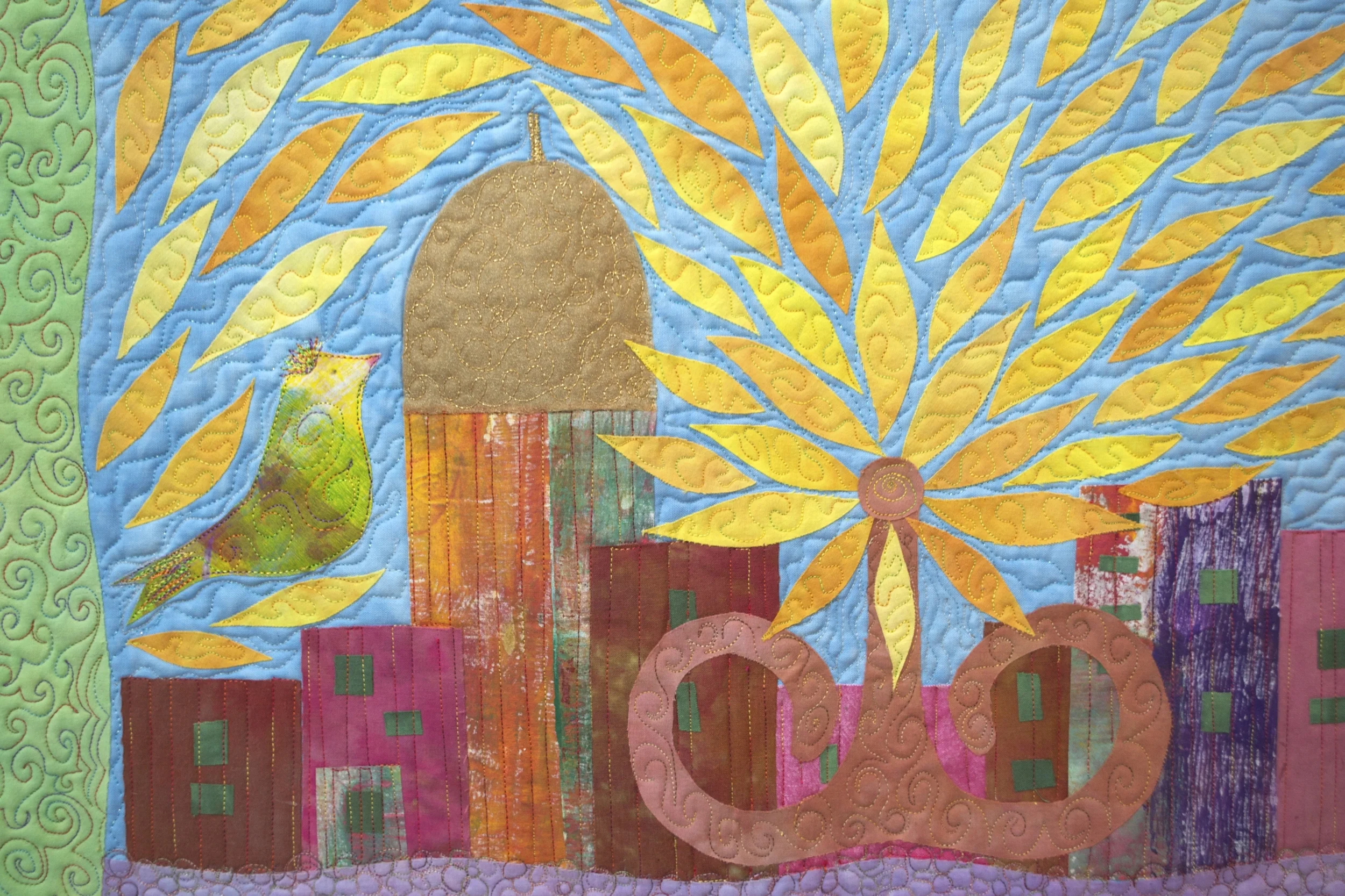 A Tree Grows In Jerusalem With Two Birds Detail 1.jpg