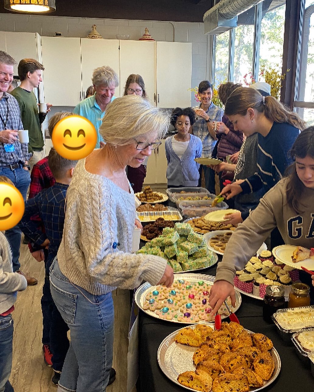 Bake sale this morning!! So amazed by how well these students contributed to the event and how generous our church was in supporting them. Stay tuned for the total funds raised&hellip; ☀️☀️☀️