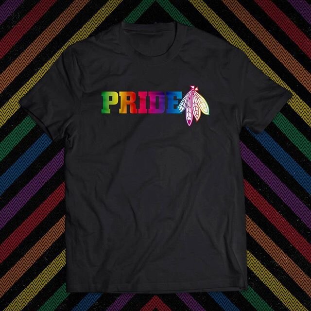 We&rsquo;ve teamed up with @nhlblackhawks  and our @creativeswhocare initiative to design, produce, and fulfill these new Pride shirts!
&bull;
Shirts are $25 each with net proceeds going to the Center on Halsted and the Chicago Blackhawks Foundation 
