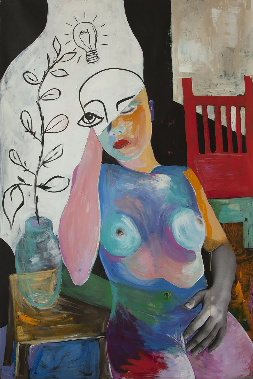 ‘Goy Dreaming’ 2018, Inkjet photograph & Acrylic, 100x160cm