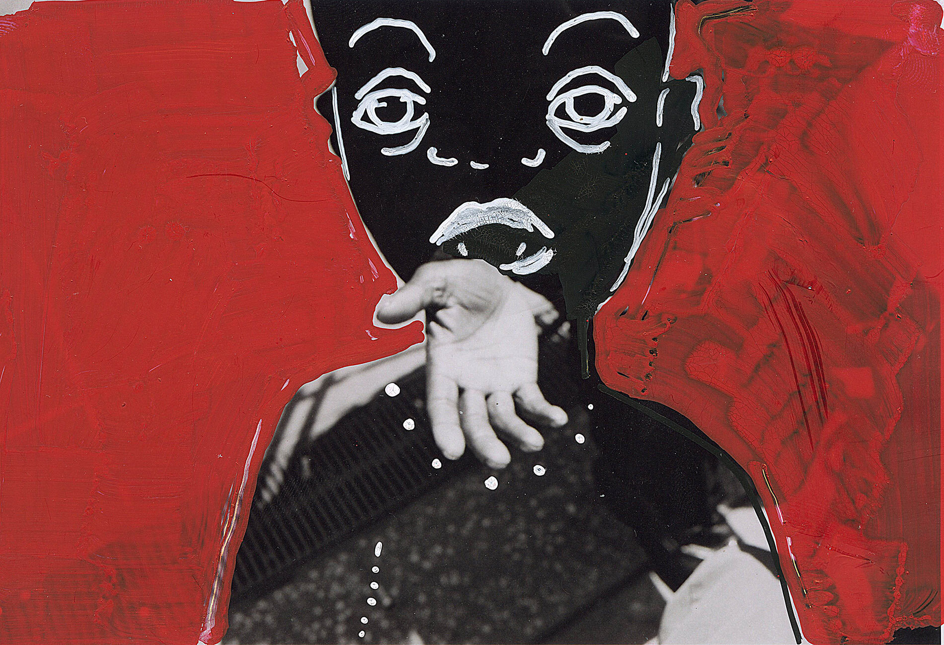  ‘A fistful of Vomit’ 2015, Berlin, Inkjet photograph &amp; Acrylic, 10x15cm 