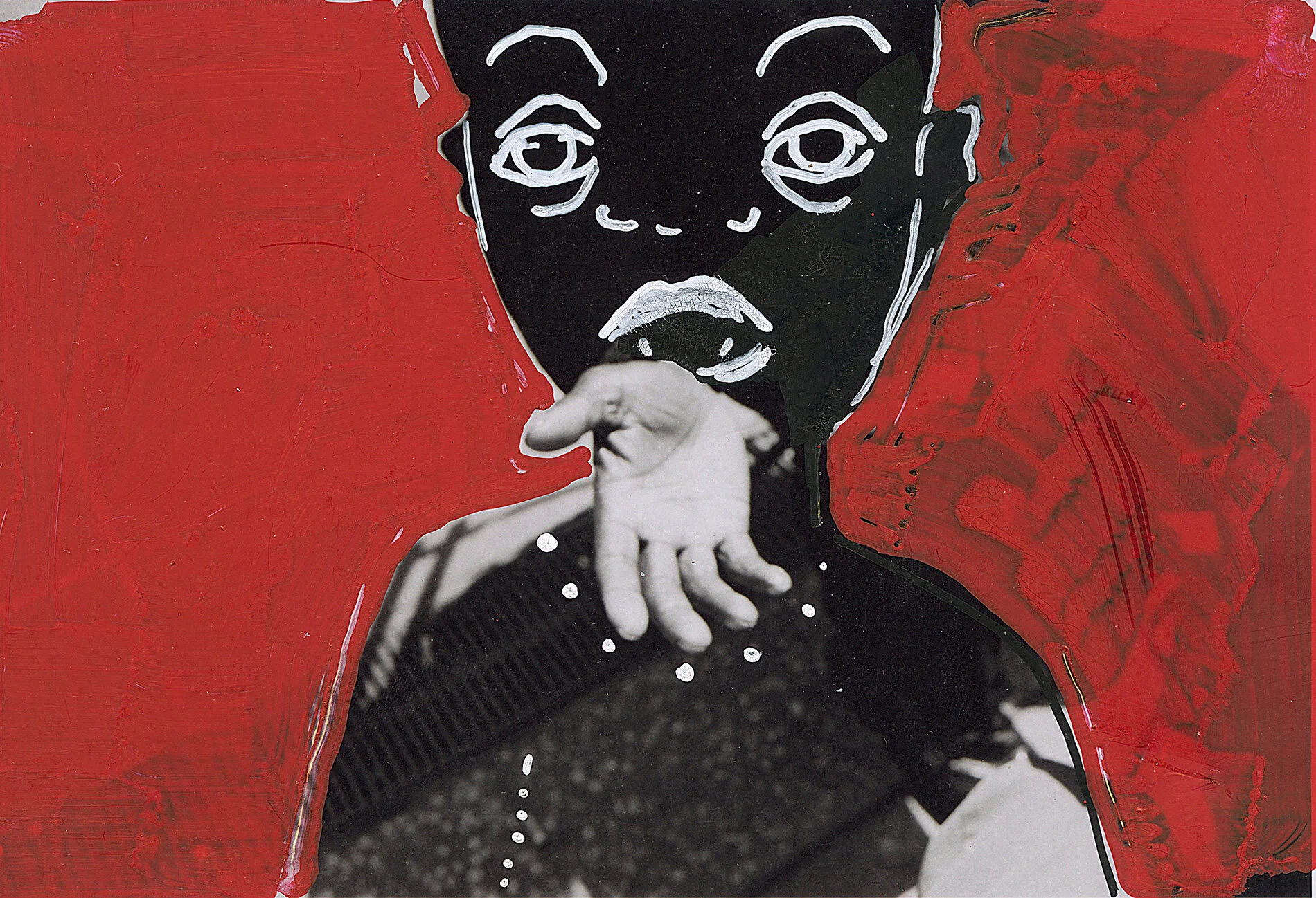 ‘A fistful of Vomit’ 2015, Berlin, Inkjet photograph & Acrylic, 10x15cm