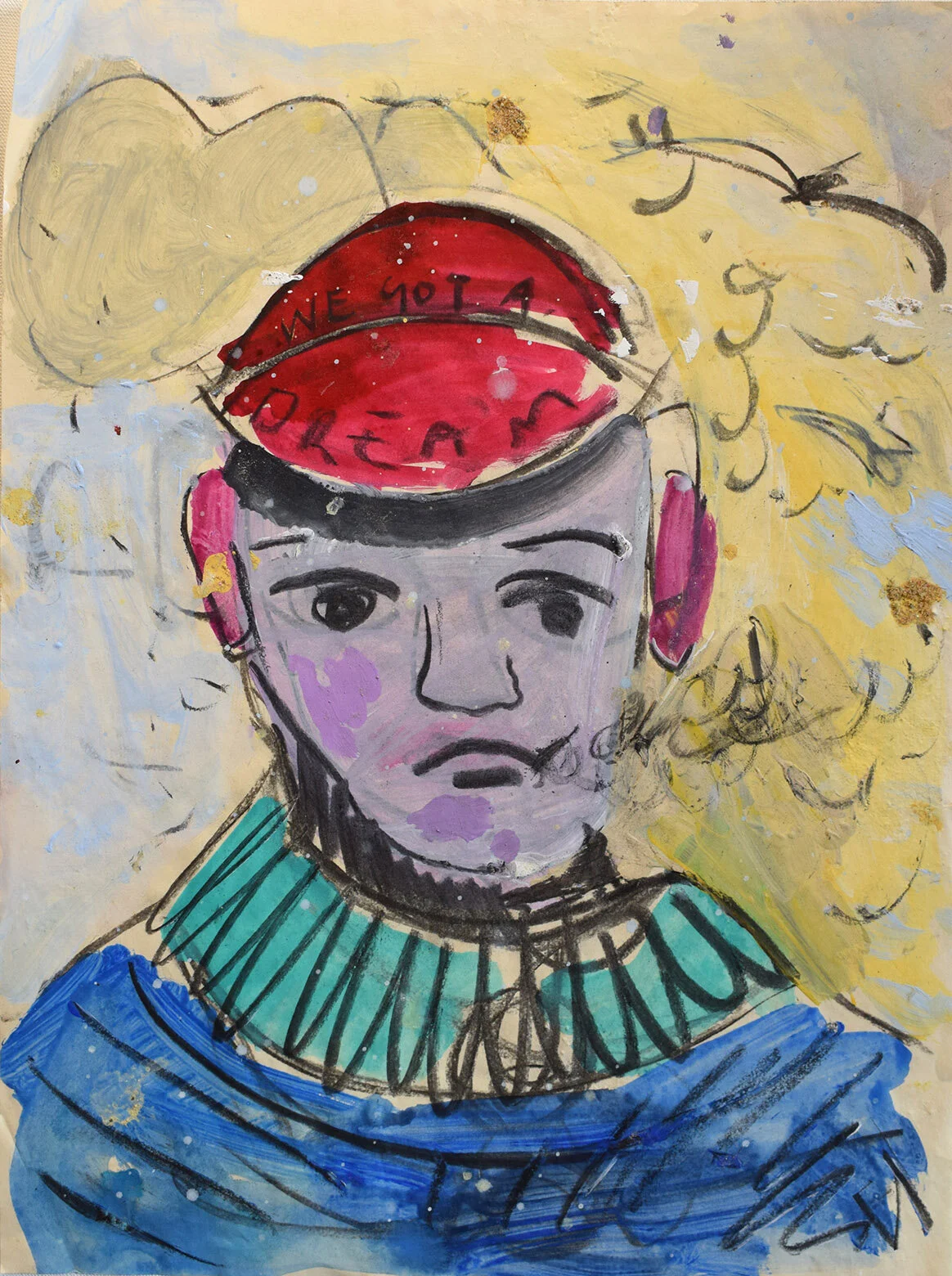 ‘A Sailors sailor’ 2018, Acrylic & Charcoal, 42x30cm