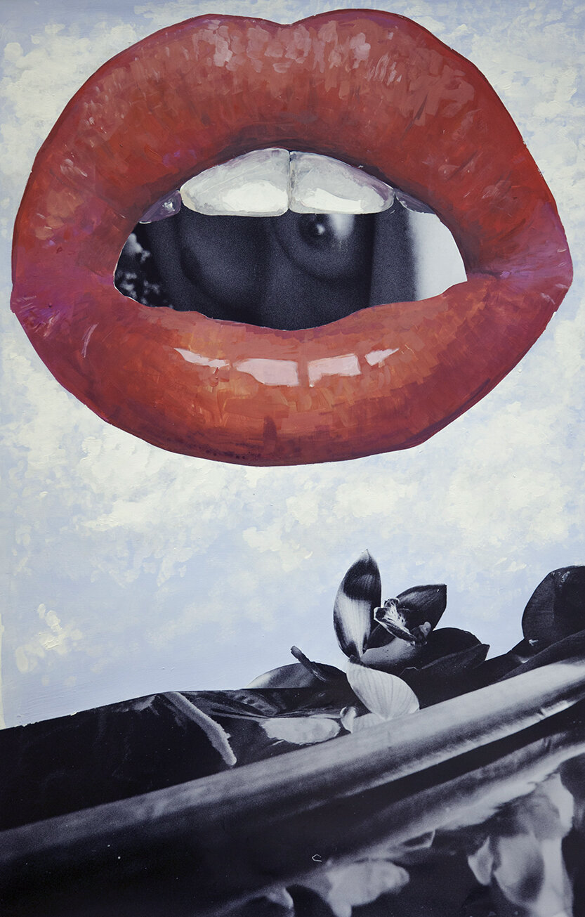  ‘The Man Ray Homage’ 2018, Inkjet photograph &amp; Acrylic, 90x120cm 