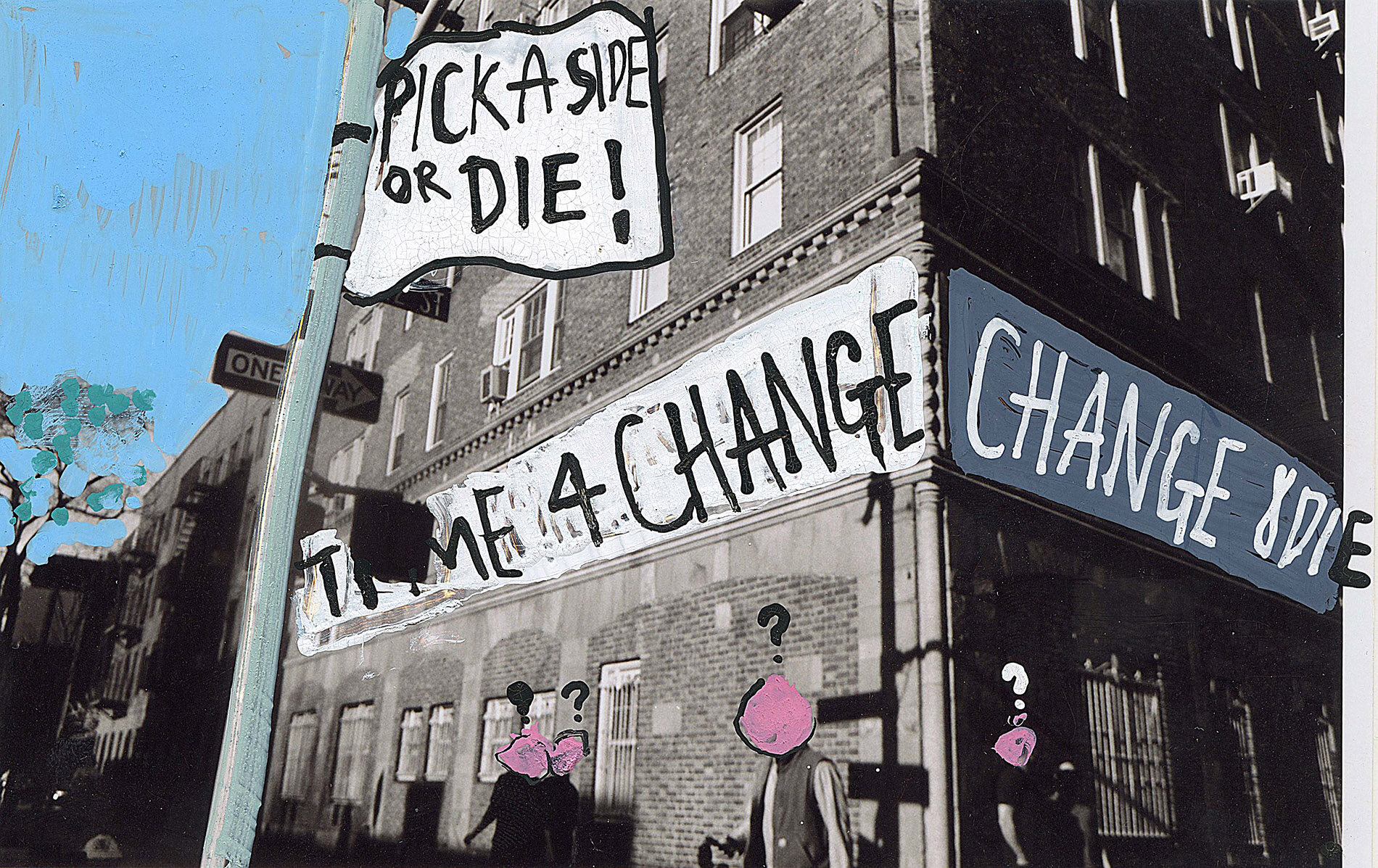  ‘Change or Die’ 2015, Berlin, Inkjet photograph &amp; Acrylic, 10x15cm 