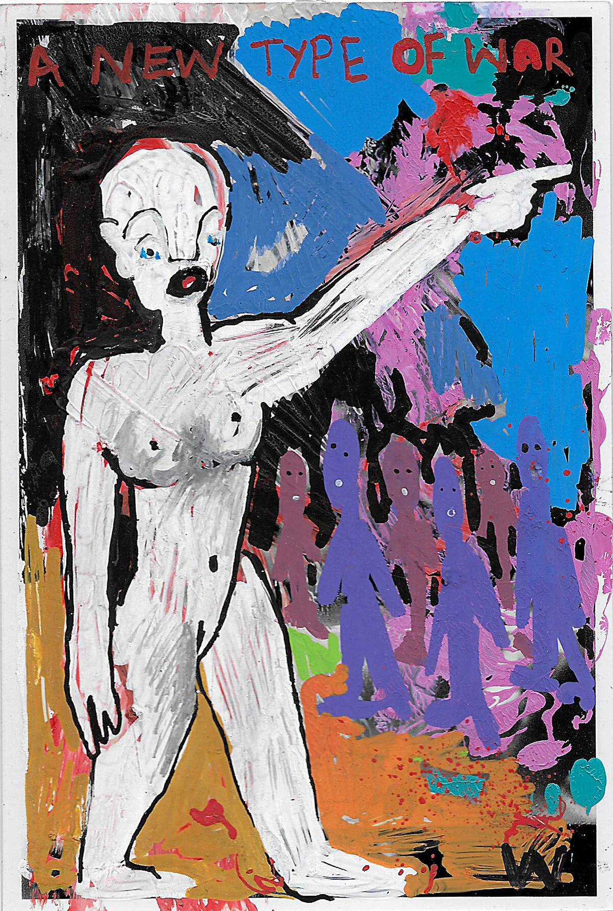 ‘A New Type of War’ 2017, Berlin, Inkjet photograph & Acrylic, 10x15cm