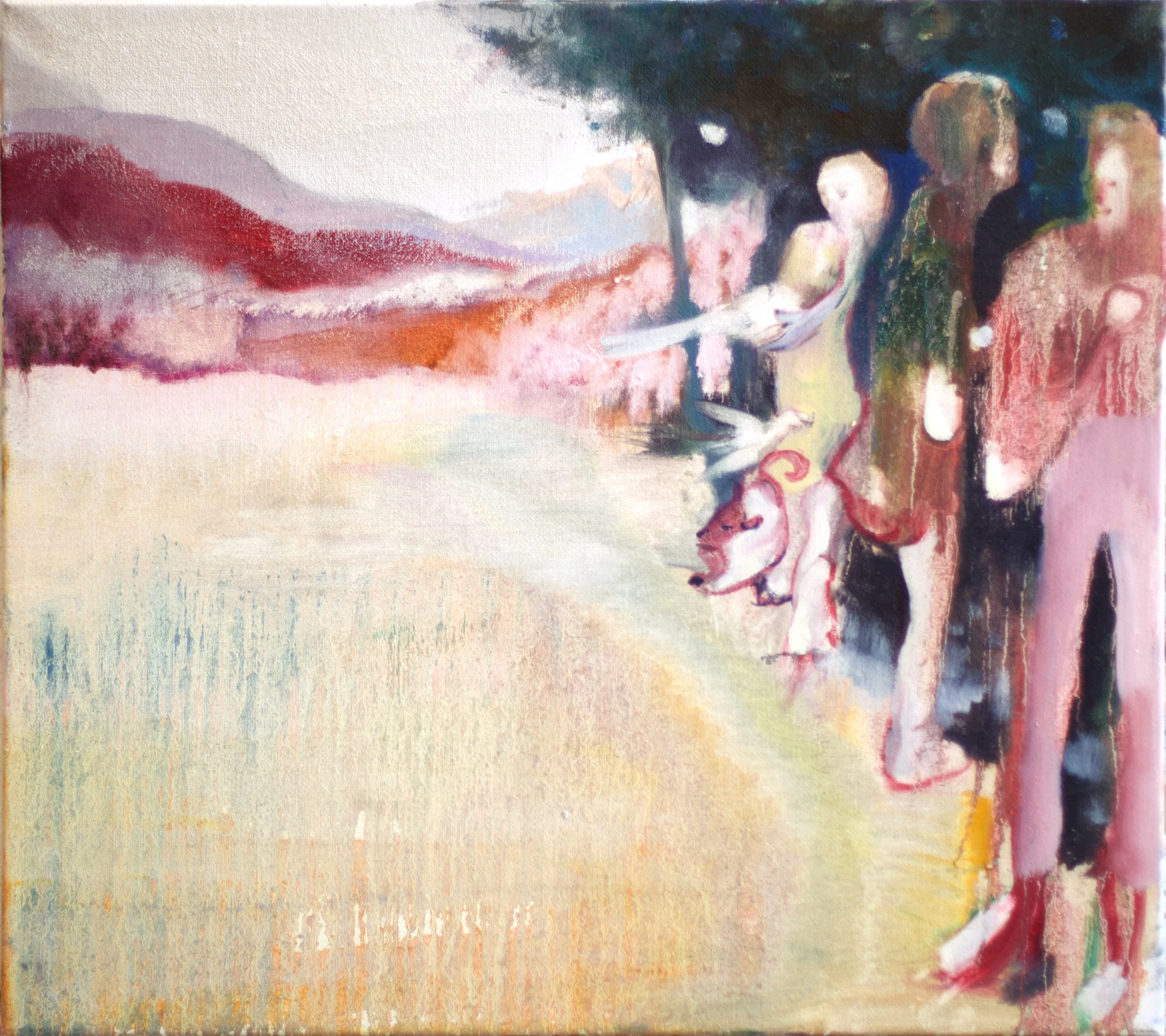  ‘The animals come to drink’ 60x70cm,  2026 