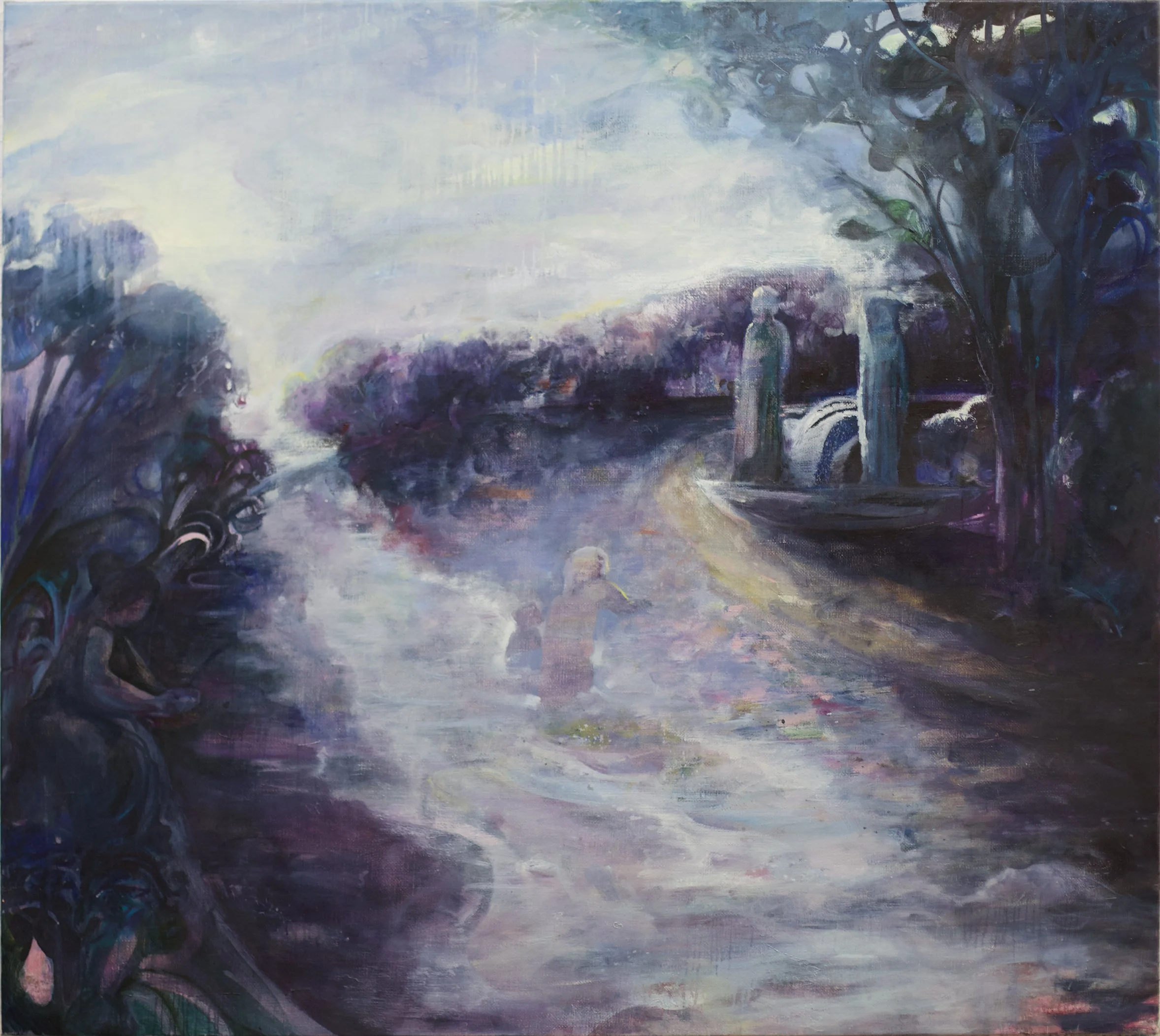  Wading through the River_180X160, 2025/6 