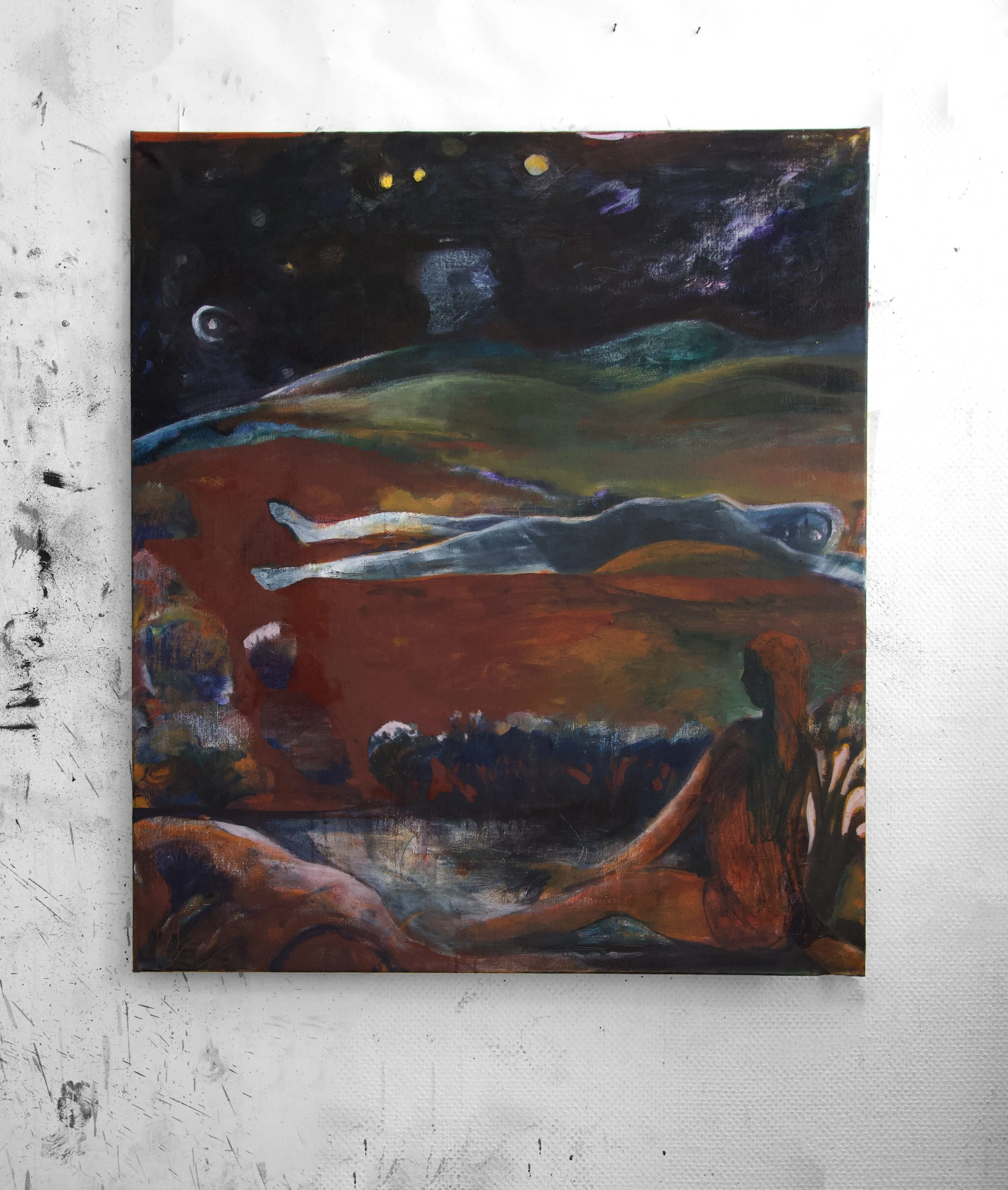  ‘Processing a Witches Passing’ 120 × 100cm, 2025/6 