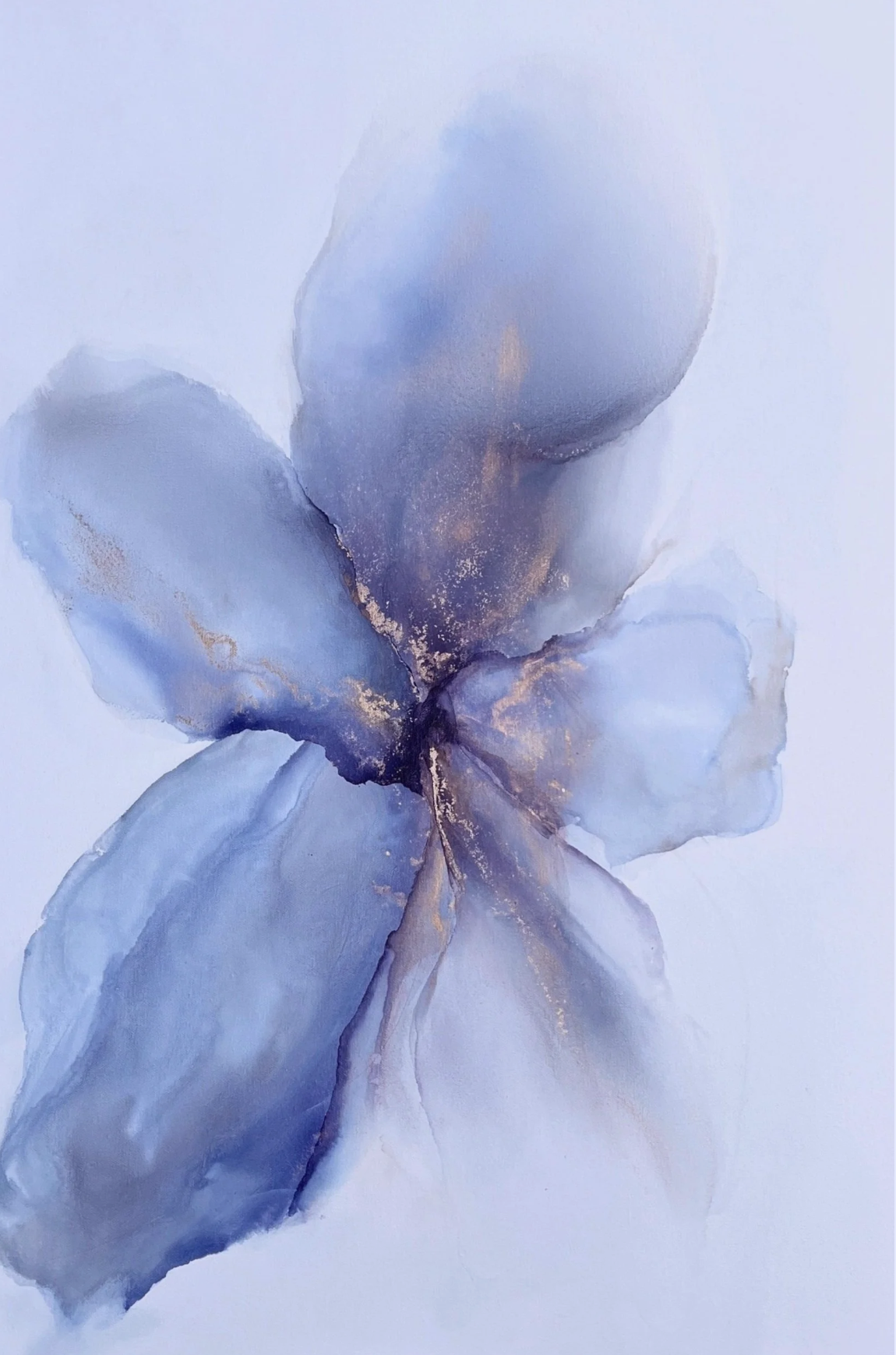 "Energized calm"- 24” x 36”: Alcohol Inks on Canvas