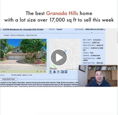 The best Granada Hills home to sell this week