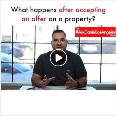 What happens after accepting an offer on a property?