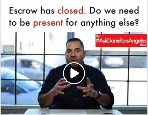 Escrow has closed.  Do we need to be present for anything else?