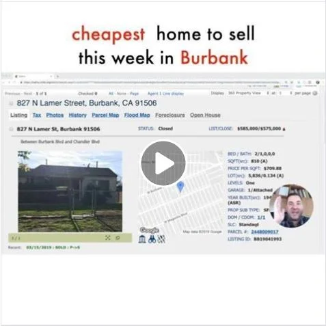 Cheapest home to sell this week in Burbank