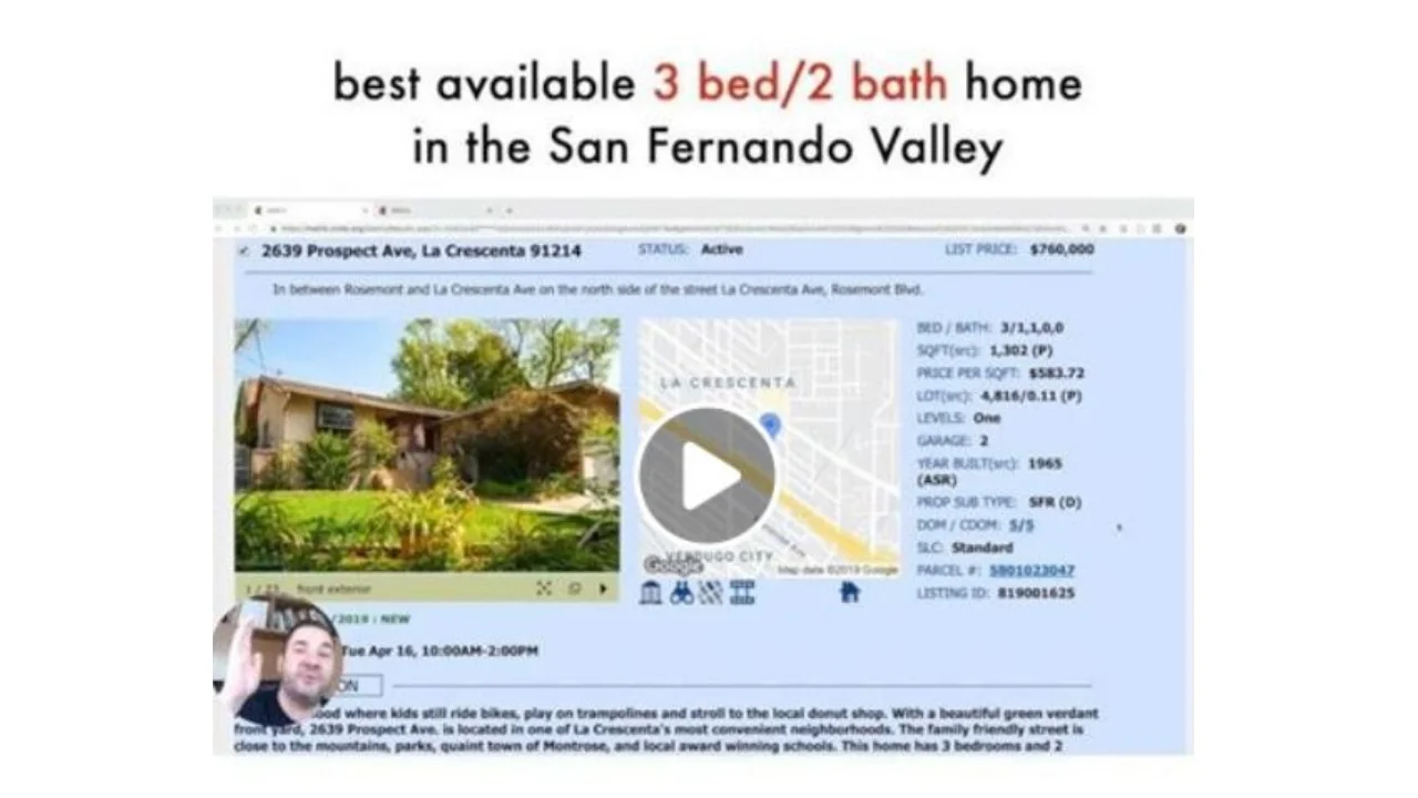 Best available 3 bed/2 bath home in the San Fernando Valley