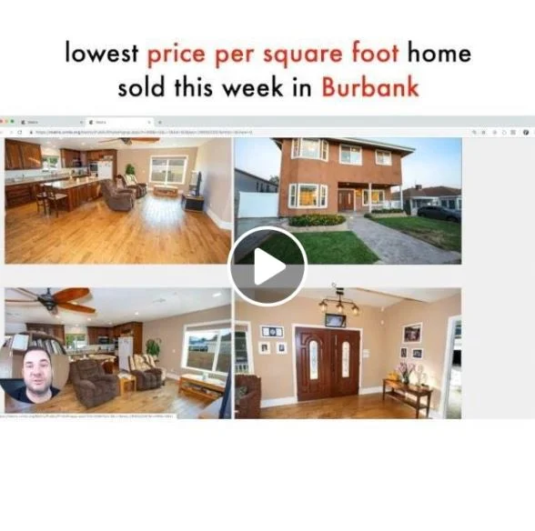 Lowest price per square foot home sold this week in Burbank