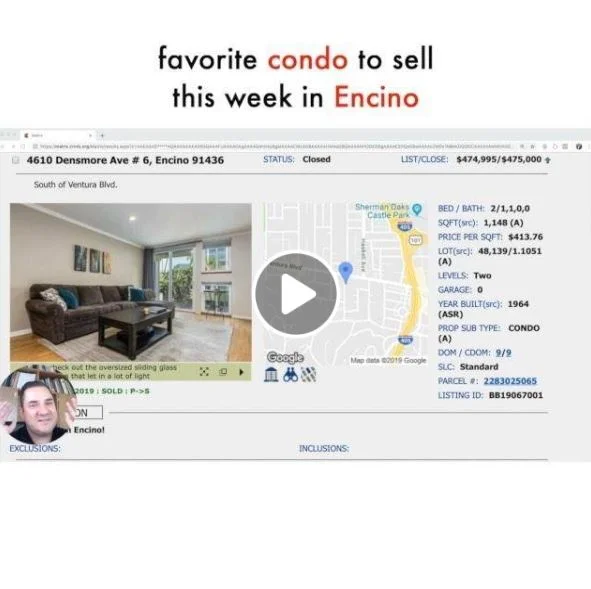 Favorite condo to sell this week in Encino