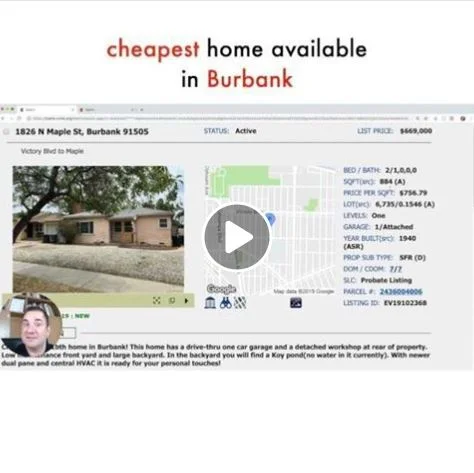 Cheapest home available in Burbank