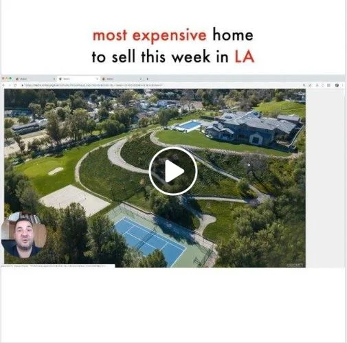 Most expensive home to sell this week in LA