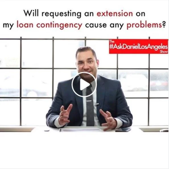 Will requesting an extension on my loan contingency cause any problems?