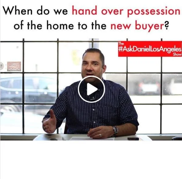 When do we hand over possession of the home to the new buyer?