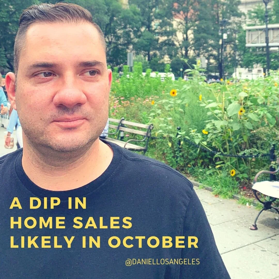 A dip in homes sales like in October