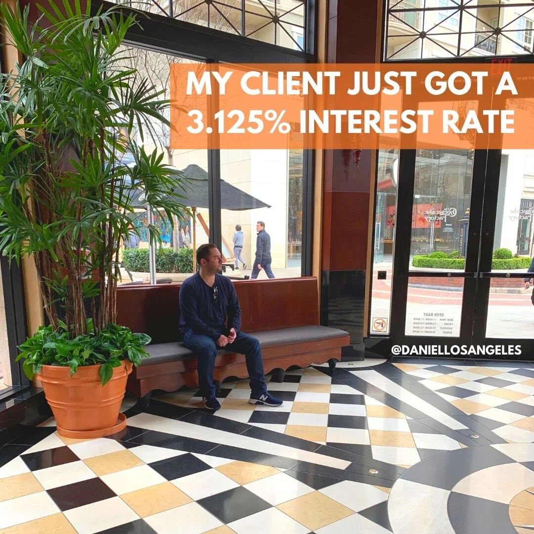My client just got a 3.125% interest rate