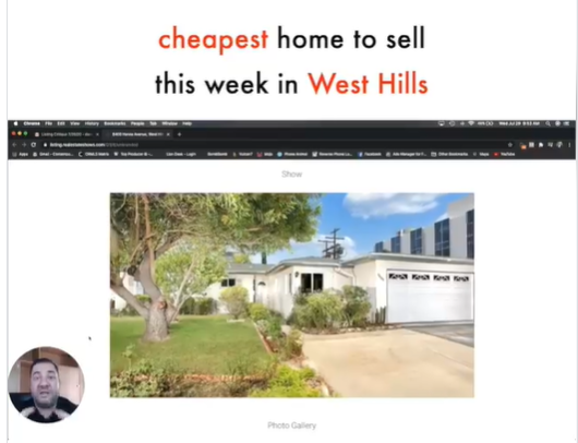 Cheapest home to sell this week in West Hills... don't get too excited! There's a catch.