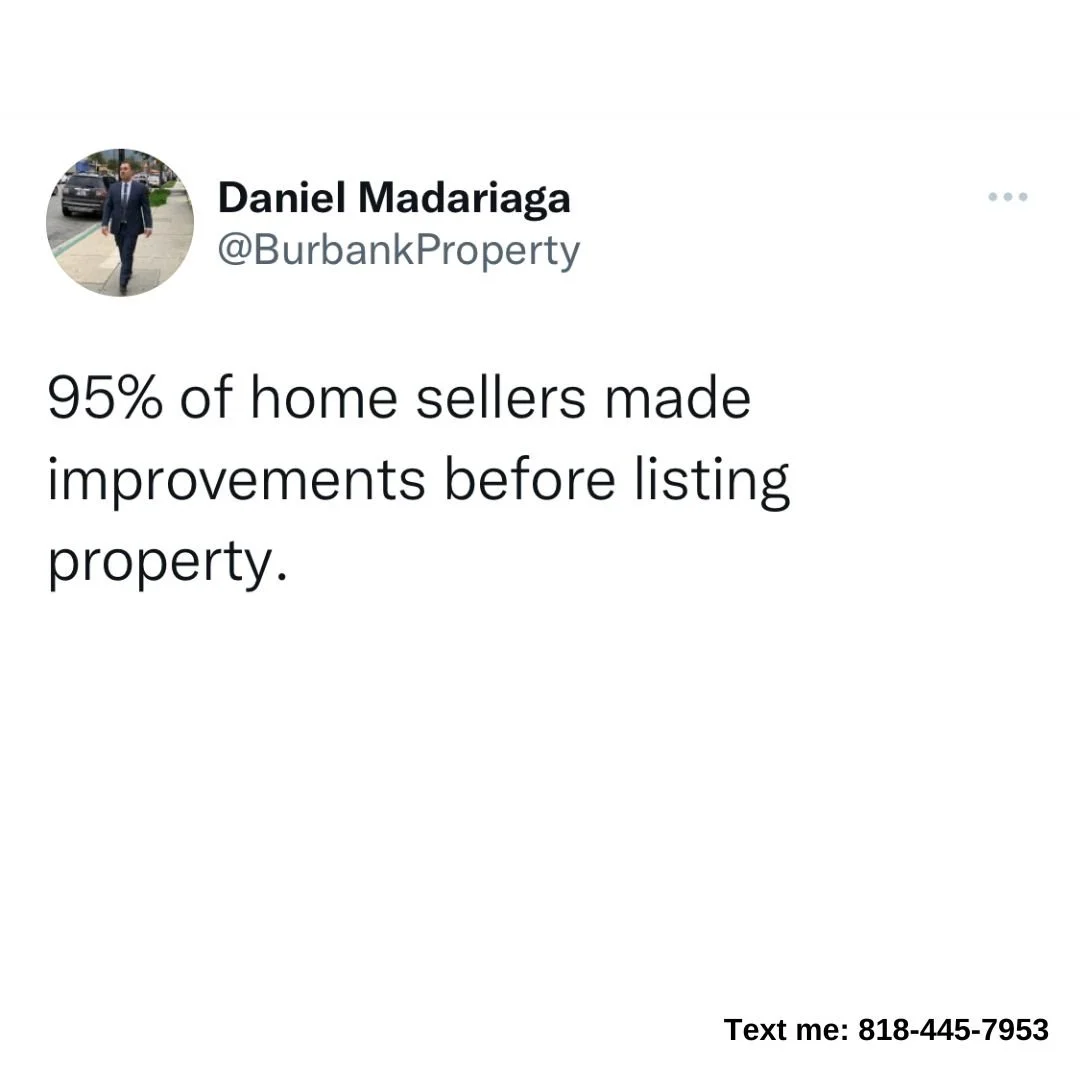 95% of home sellers made improvements before listing property